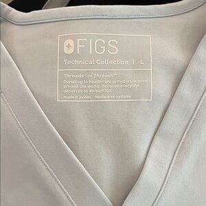 Figs Sky Blue Technical Collection Top
